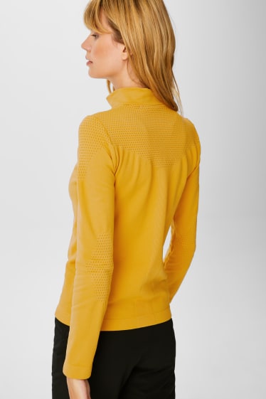 Dámské - Funkční tričko s dlouhým rukávem - 4 Way Stretch - žlutá