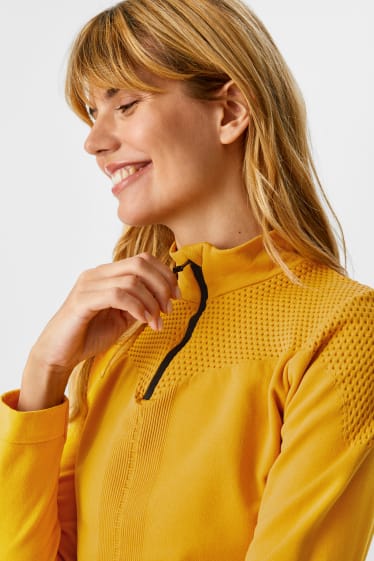 Kobiety - Funkcyjna koszulka z długim rękawem - 4 Way Stretch - żółty