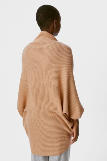 Women - Cashmere cardigan - beige-melange