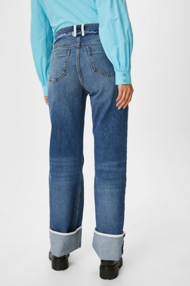 Dámské - Straight jeans - džíny - modré