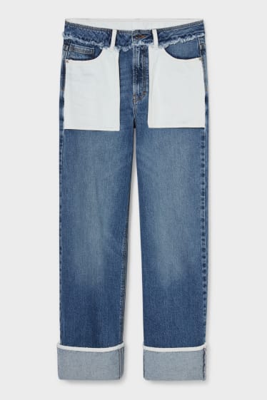Kobiety - Straight jeans - dżins-niebieski