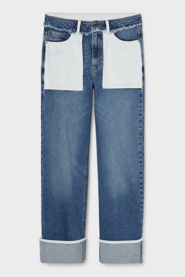 Women - Straight jeans - blue denim