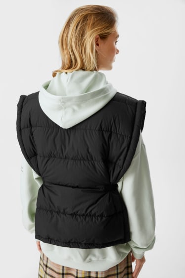 Women - Down gilet - black