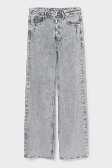 Femei - Wide leg jeans - denim-gri