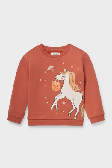 Children - Unicorn - sweatshirt - terracotta