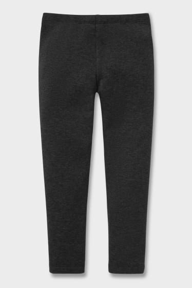 Enfants - Leggings doublés - gris foncé