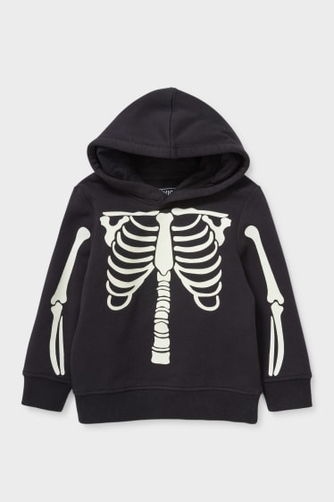 Children - Hoodie - glow-in-the-dark - black