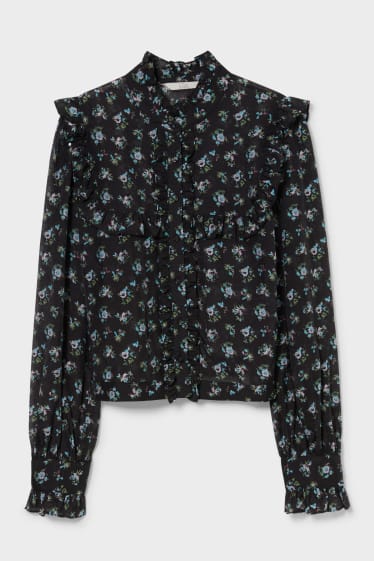 Women - CLOCKHOUSE - blouse - floral - black