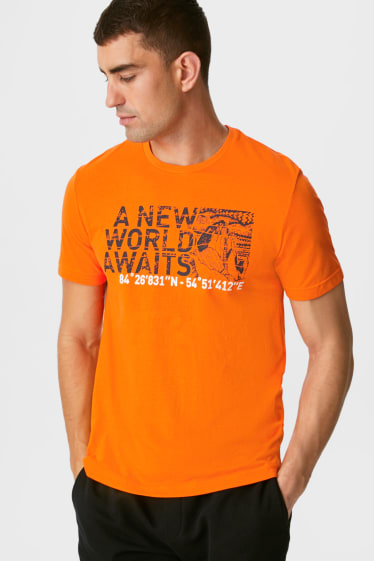 Herren - Funktions-T-Shirt - recycelt - orange
