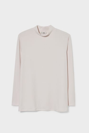 Women - Long sleeve top - creme