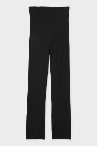 Women - Maternity jersey trousers - straight fit - black