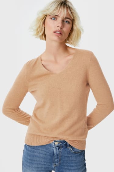 Donna - Pullover di cashmere - havana