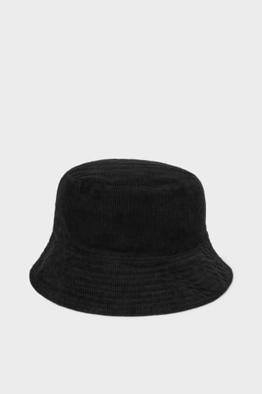 Dames - Omkeerbare hoed - zwart
