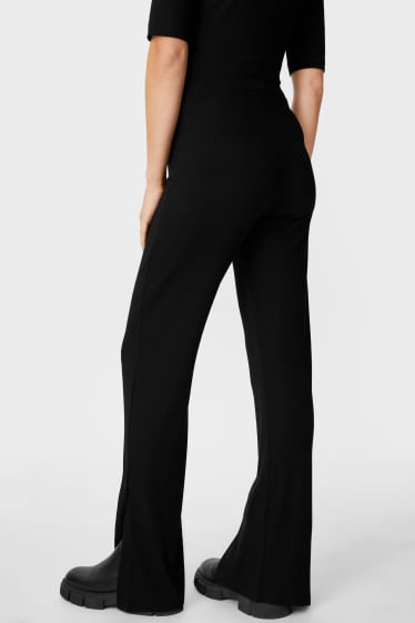 Women - Maternity jersey trousers - straight fit - black