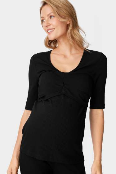 Women - Nursing T-shirt - black