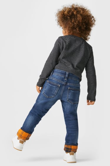 Kinder - Slim Jeans - Thermojeans - jeans-dunkelblau