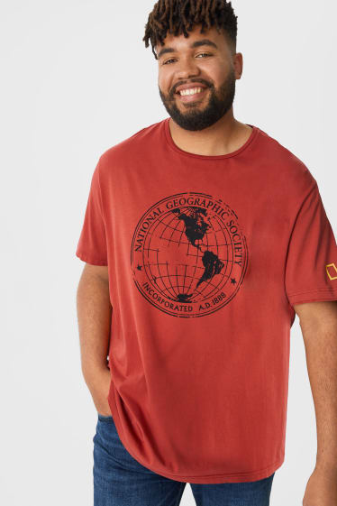 Uomo - T-shirt - National Geographic - rosso scuro