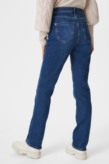 Dames - Straight jeans - jeansdonkerblauw