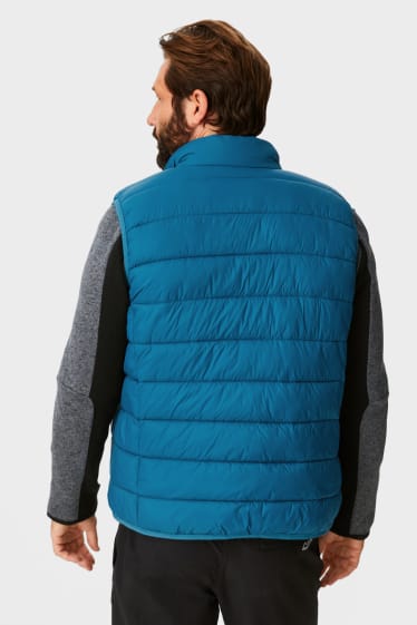 Heren - Gewatteerde bodywarmer - blauw