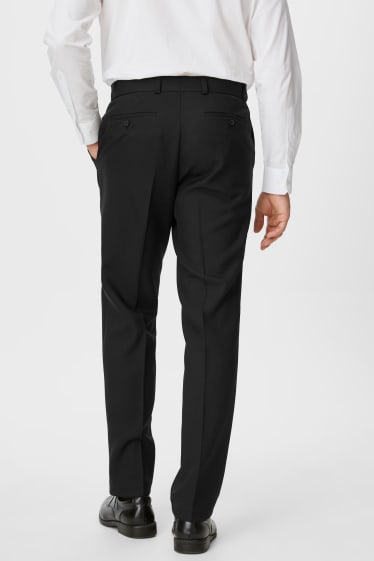 Uomo - Pantaloni del vestito - Regular Fit - nero
