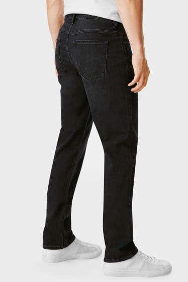 Pánské - Straight jeans - LYCRA® - džíny - tmavošedé