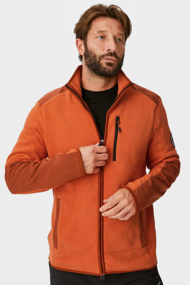 Bărbați - Jachetă din fleece - THERMOLITE® - teracotă