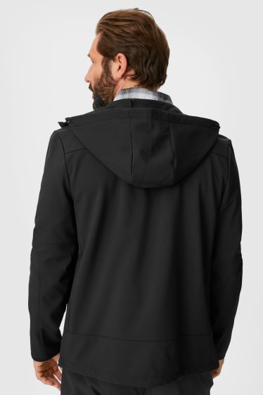 Men - Fleece with hood - THERMOLITE® - black