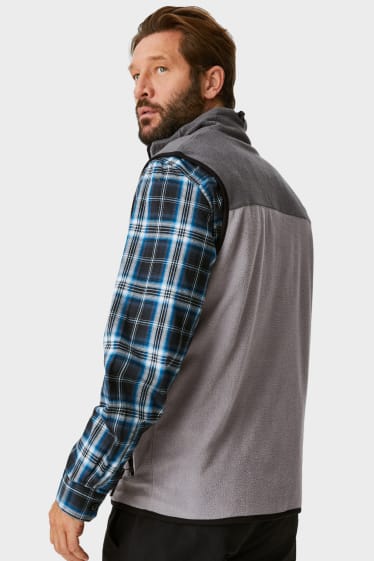 Men - Fleece gilet - THERMOLITE® - light gray-melange