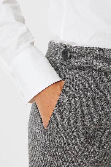 Femmes - Pantalon de bureau - classic slim fit - gris chiné