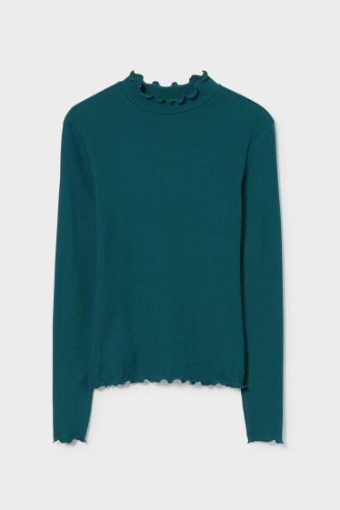 Women - CLOCKHOUSE - long sleeve top - dark green