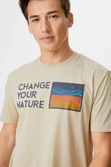 Men - Active T-shirt - taupe