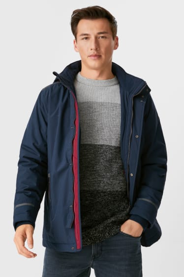 Herren - Jacke mit Kapuze - dunkelblau