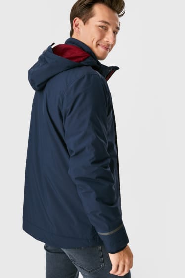 Men - Jacket with hood - dark blue