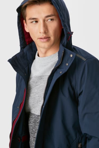 Herren - Jacke mit Kapuze - dunkelblau