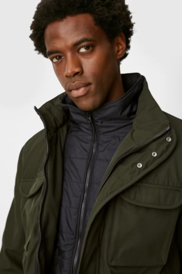 Men - Jacket with hood - dark green