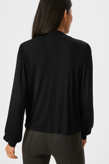 Donna - Maglia a maniche lunghe - nero