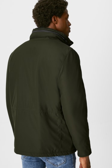 Hombre - Chaqueta con capucha - verde oscuro