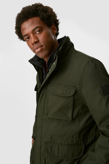 Hombre - Chaqueta con capucha - verde oscuro