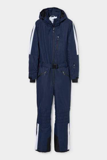 Men - Ski suit with hood - dark blue