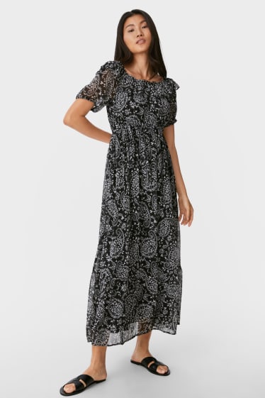 Women - Chiffon dress - black
