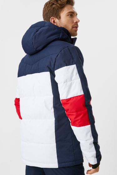 Men - Ski jacket with hood - white