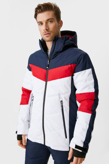 Men - Ski jacket with hood - white