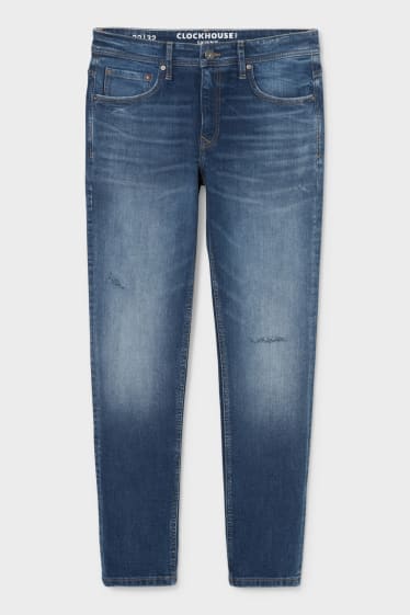 Pánské - CLOCKHOUSE - skinny jeans - LYCRA® - džíny - modré