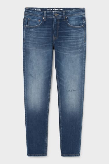 Mężczyźni - CLOCKHOUSE - skinny jeans - LYCRA® - dżins-niebieski