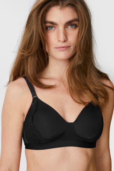 Women - Non-wired mastectomy bra - padded - black