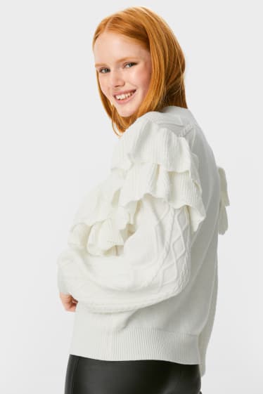 Femmes - CLOCKHOUSE - Pullover - blanc