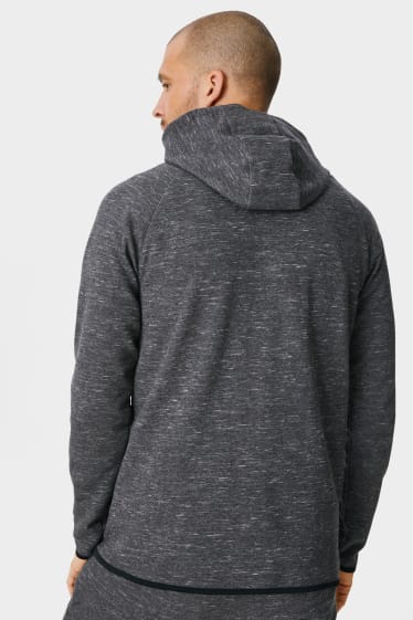 Men - Zip-through sweatshirt with hood - THERMOLITE® - gray-melange