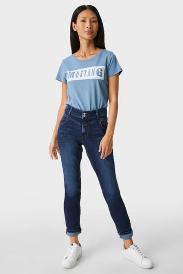 Women - MUSTANG - slim jeans - high waist - Rebecca - denim-blue