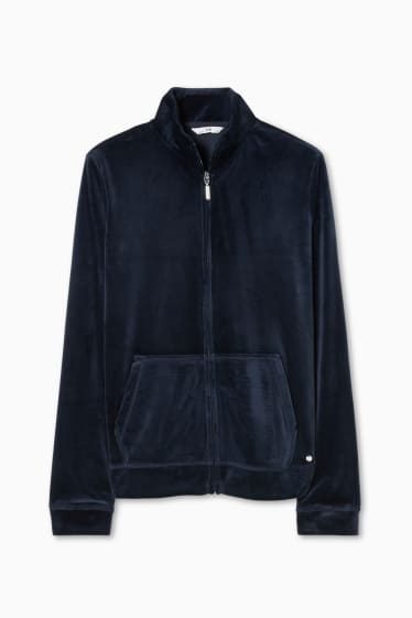 Women - Basic zip-through sweatshirt - dark blue