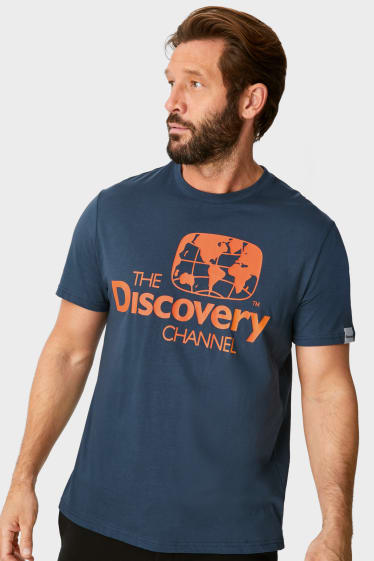 Herren - T-Shirt -  The Discovery Channel - dunkelblau